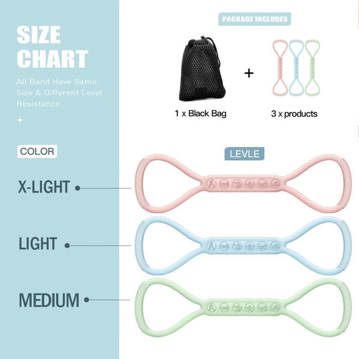 8 character silicone band thigh activation