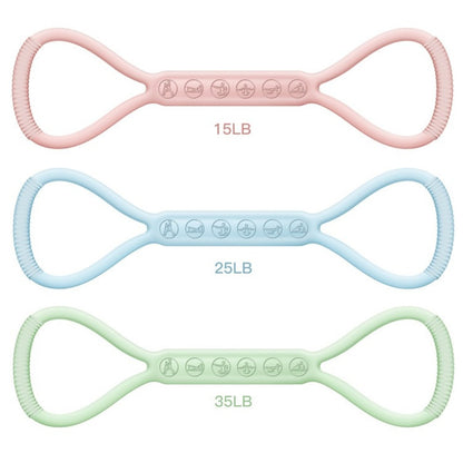 8 character silicone resistance bands packaging