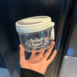 Transparent oatmeal Cup