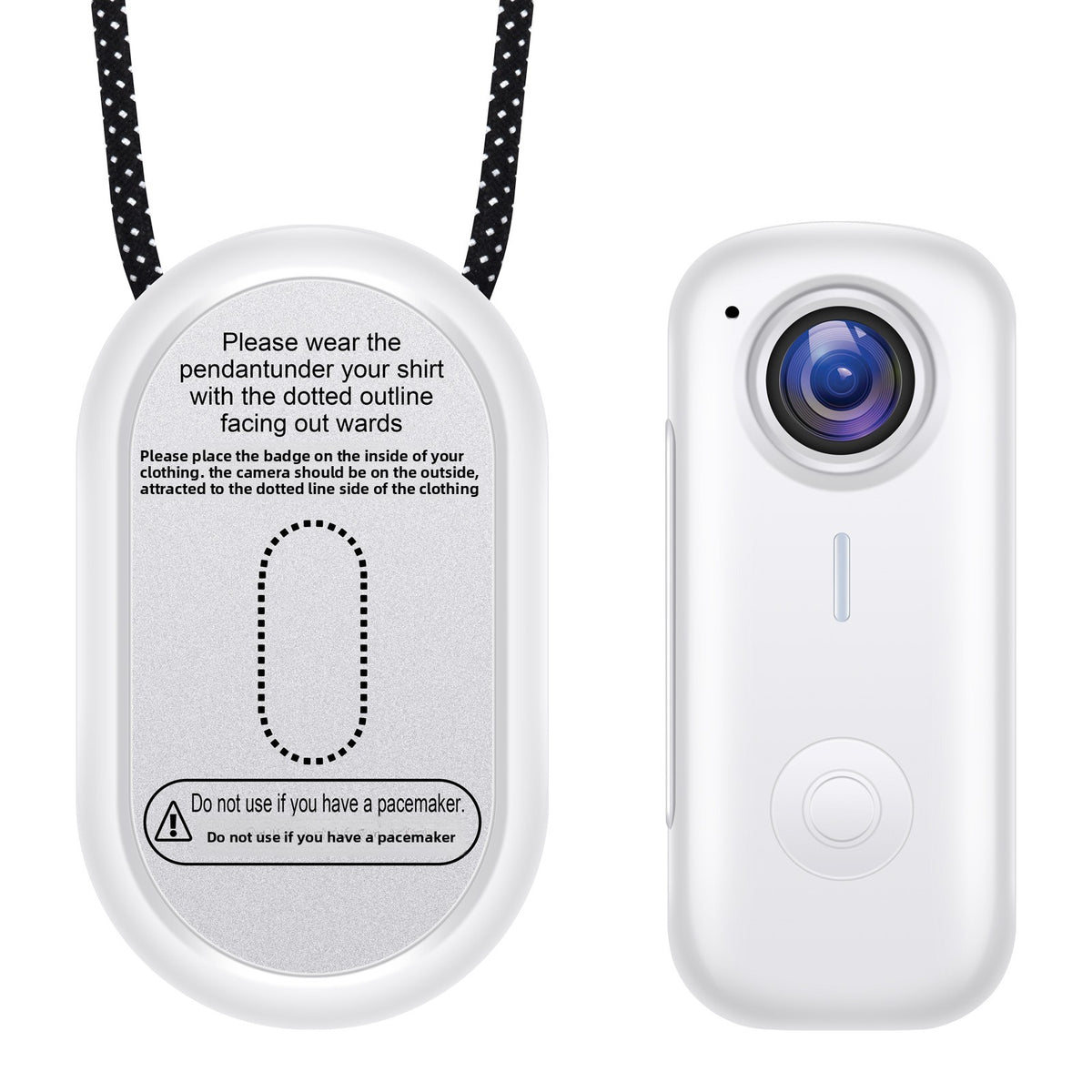 Portable Neck Hanging Camera with Magnetic Mount