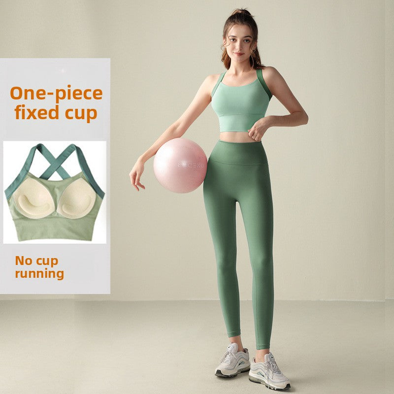 Womens High Waist Yoga Set