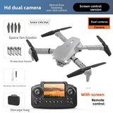 Foldable Quadcopter with Display Screen and Dual Cameras