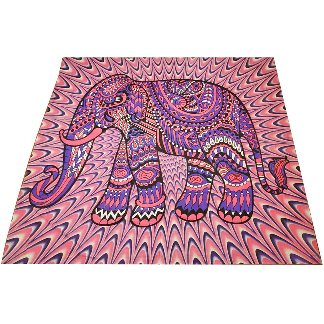 Festival Boho Jeweled Elephant Tapestry, 90 x 80 in