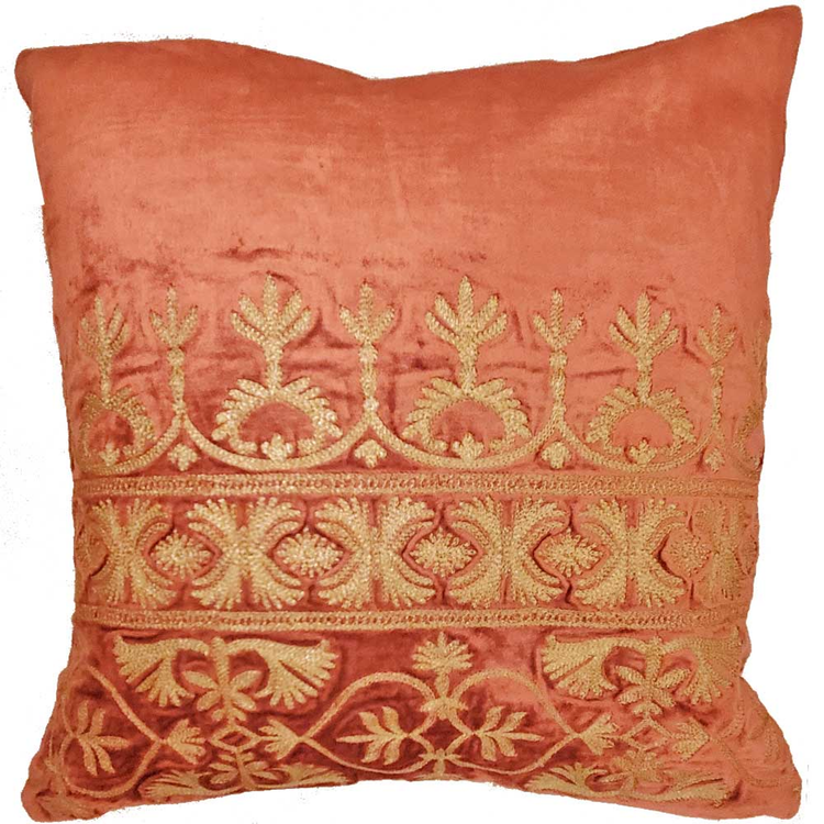 Cotton Viscose Velvet Cushion Cover, 16 x 16 in