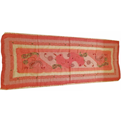 Three Layered Handspun Embroidered Table Runner and Stole
