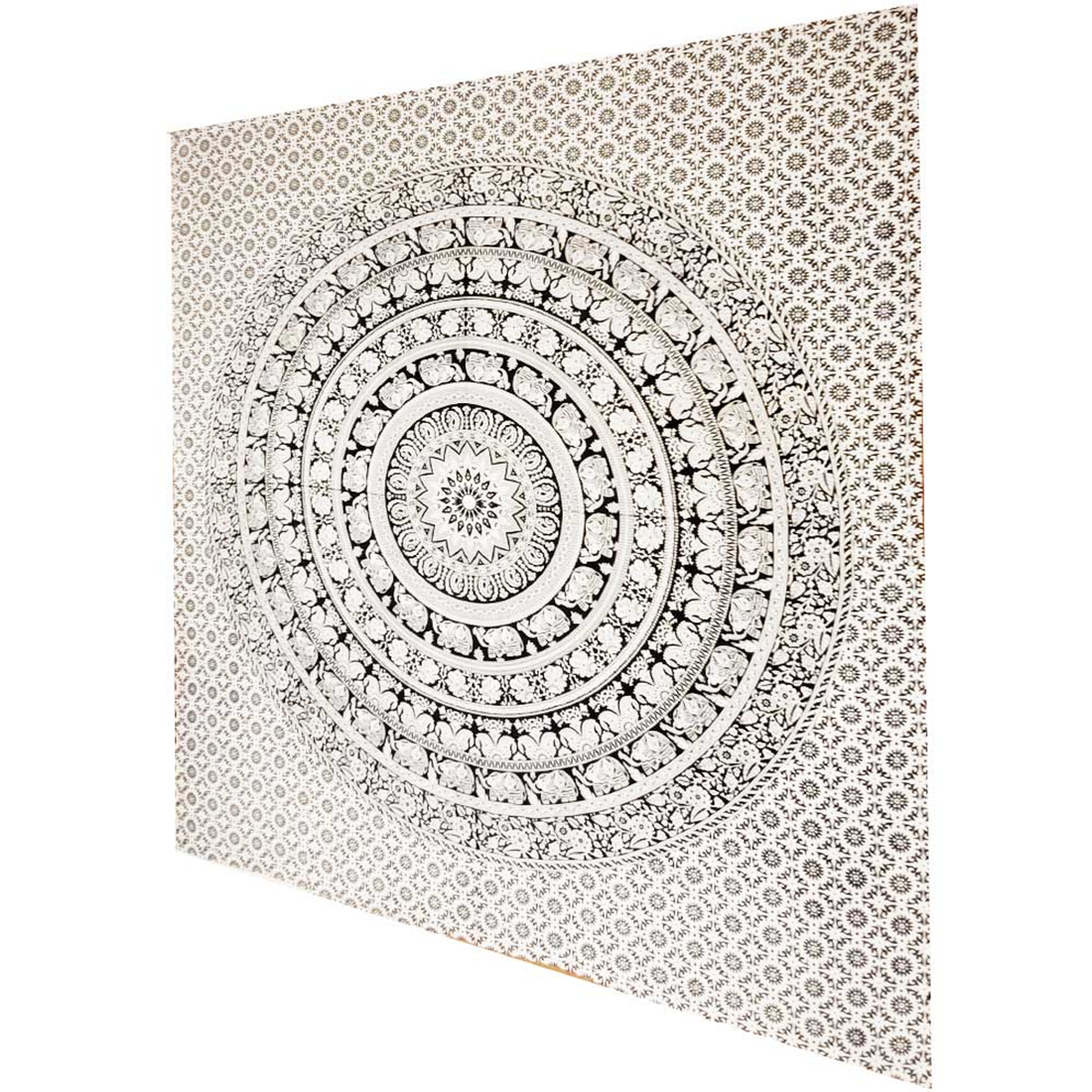 Elephant Mandala Chakra Star Tapestry