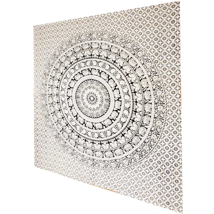 Elephant Mandala Chakra Star Tapestry