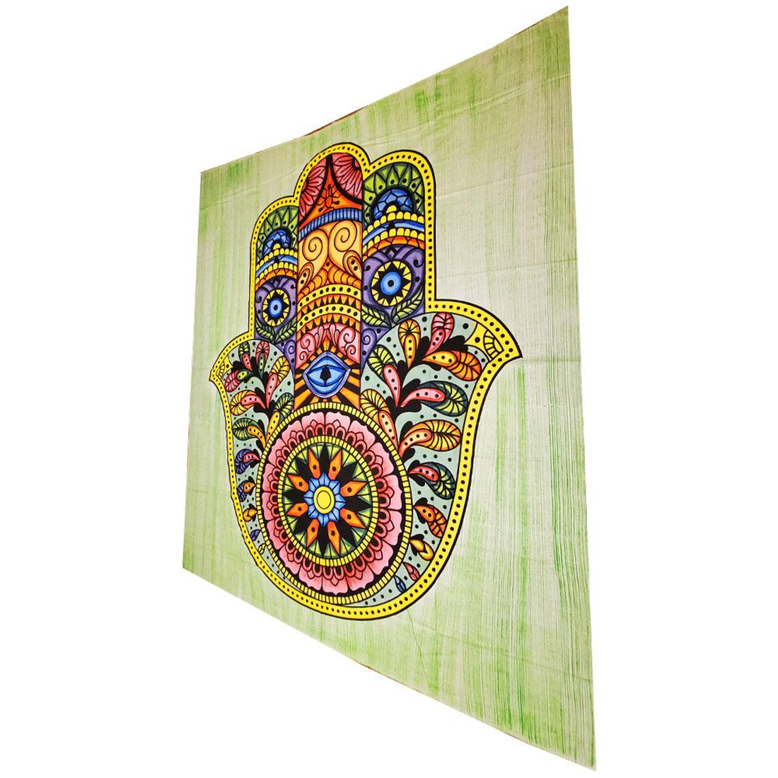 Hand of Fatima Cotton Tapestry Bedspread