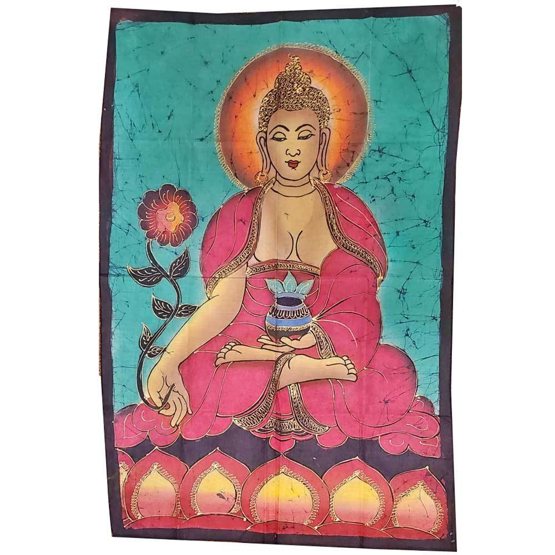 Buddha Calling the Earth to Witness Double Sided Banner
