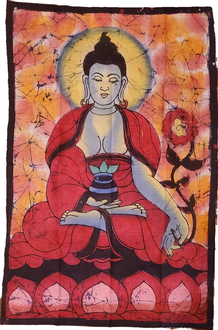 Buddha Calling the Earth to Witness Double Sided Banner