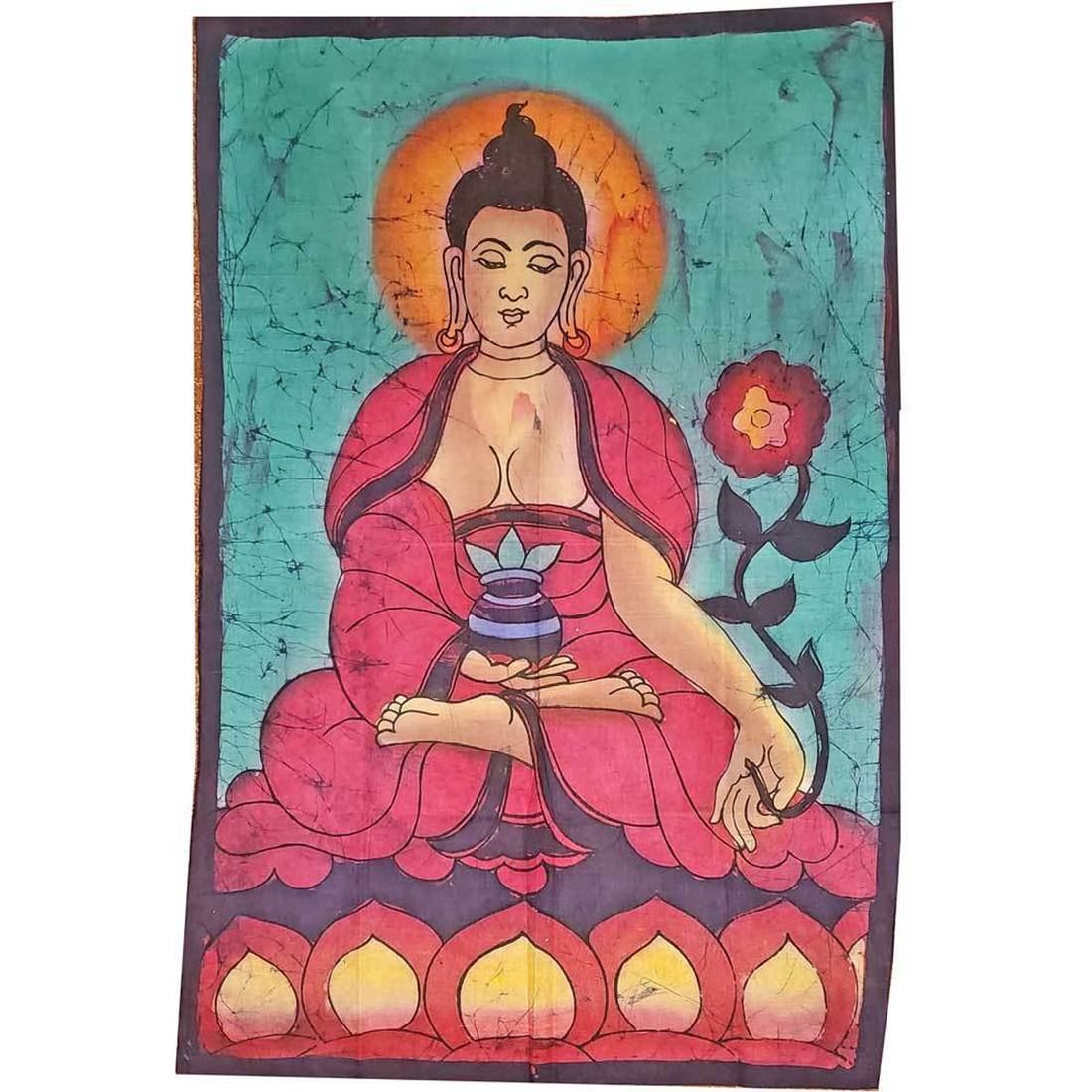 Buddha Calling the Earth to Witness Double Sided Banner