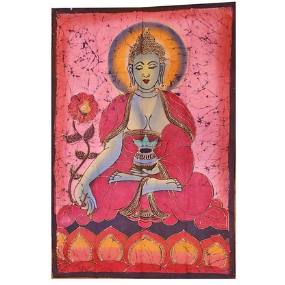 Buddha Calling the Earth to Witness Double Sided Banner