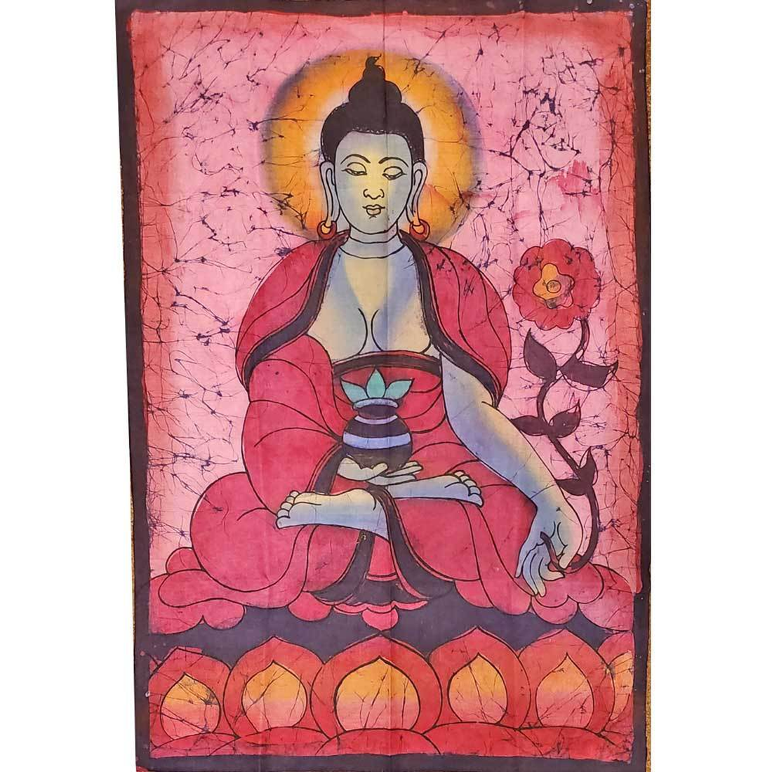 Buddha Calling the Earth to Witness Double Sided Banner