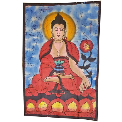 Buddha Calling the Earth to Witness Double Sided Banner