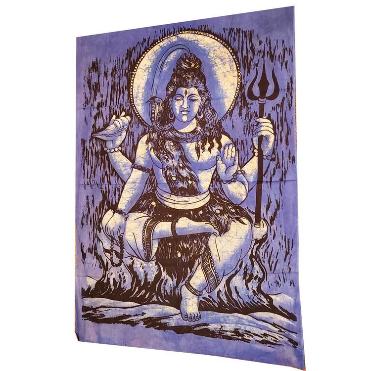 Lord Shiva Vintage Banner Tapestry Wall Hanging