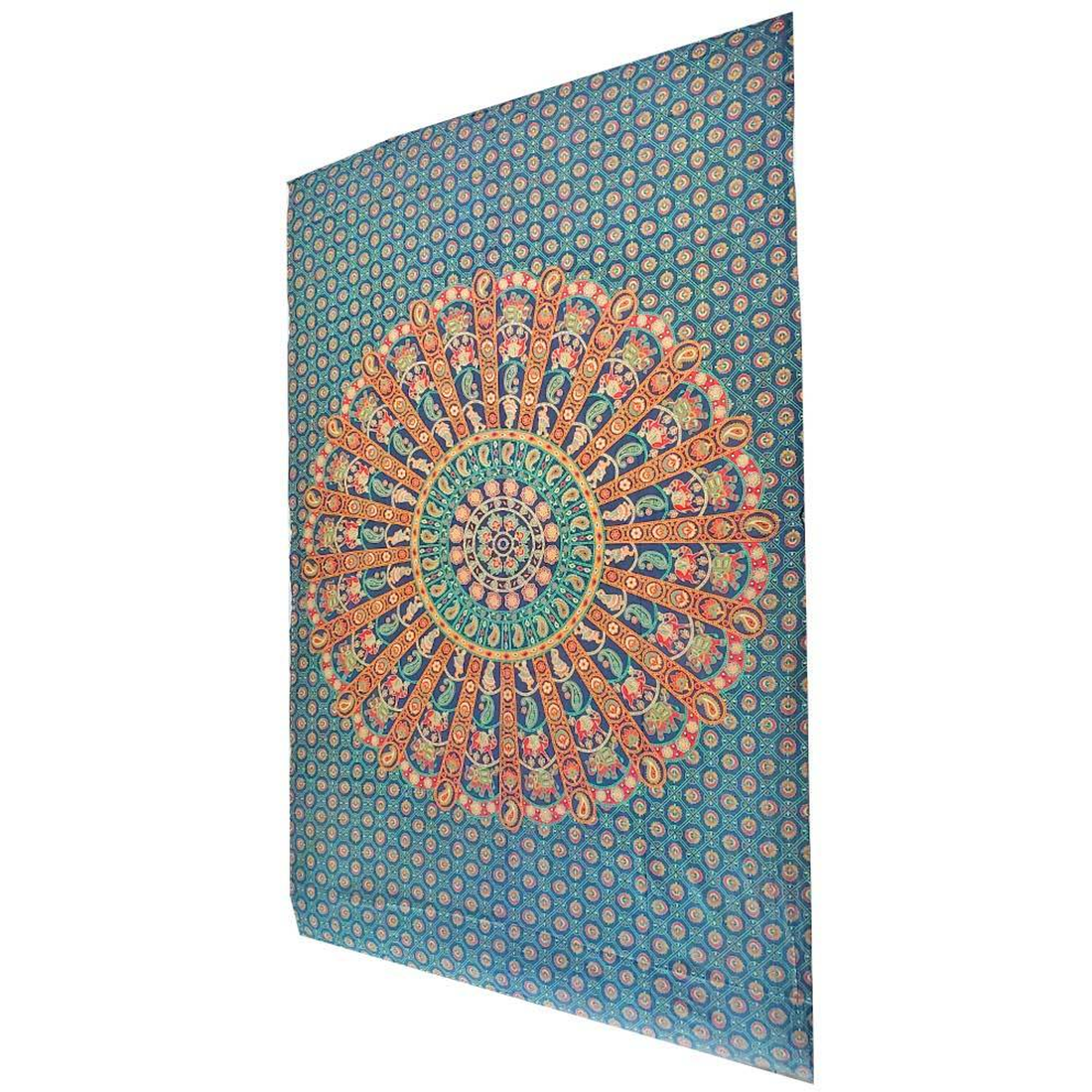 Radha Krishna Elephant Bohemian Camel Mandala Tapestry