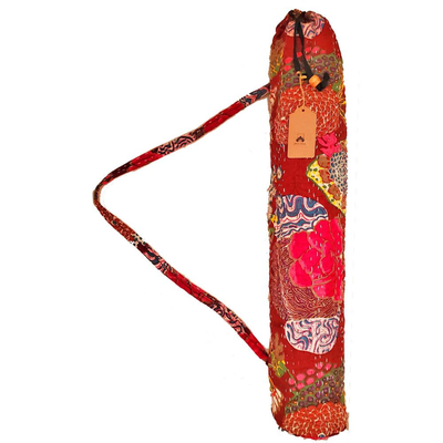 Bohemian Kantha Quilt Cotton Yoga Mat Bag