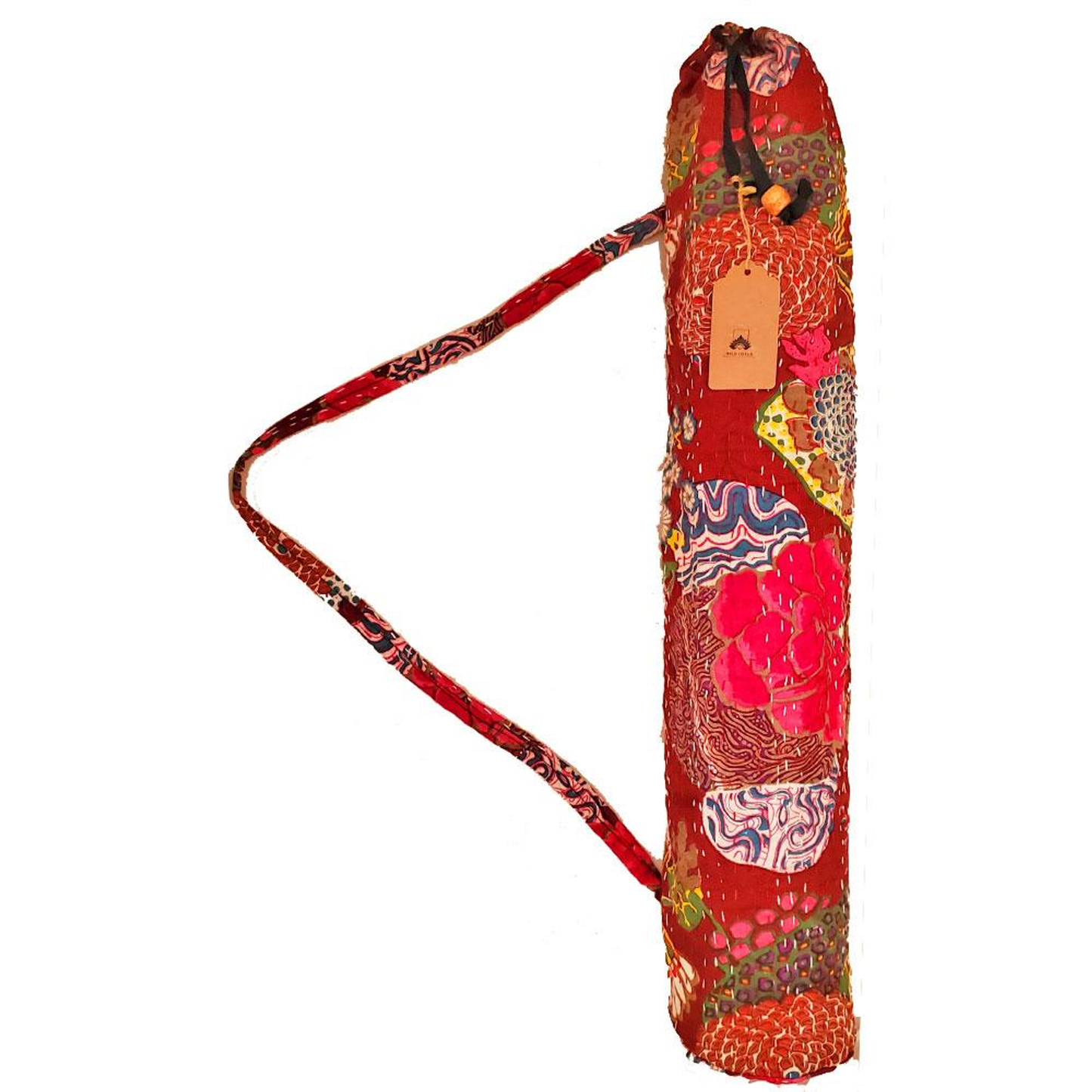 Bohemian Kantha Quilt Cotton Yoga Mat Bag