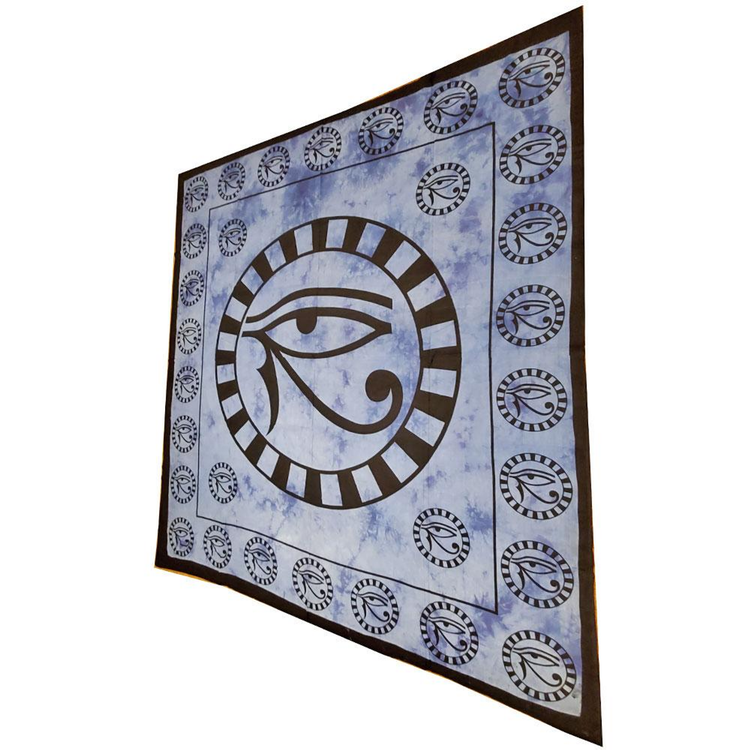 Left Eye of Horus Symbol Cotton Tapestry Wall Hanging