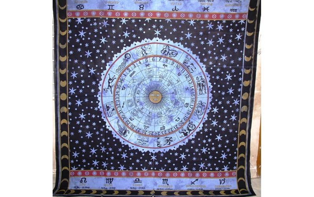Zodiac Horoscope Astrological Wall Tapestry