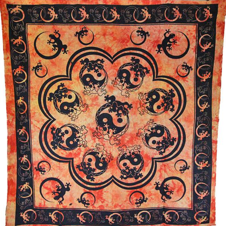 Saffron Salamander & Yin Yang Tapestry