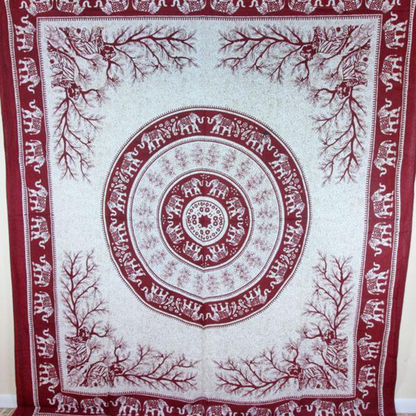 Tigers & Elephants Majestic Beasts Tapestry