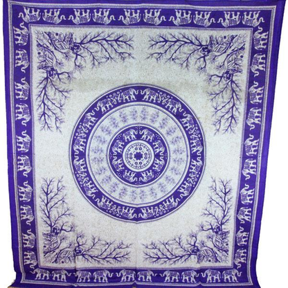 Tigers & Elephants Majestic Beasts Tapestry