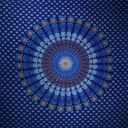Peacock Dance Mandala Tapestry