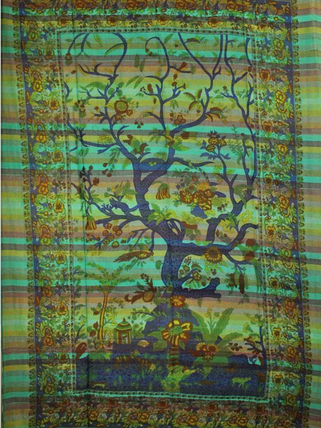 Tree of Life Birds Handloom Tapestry