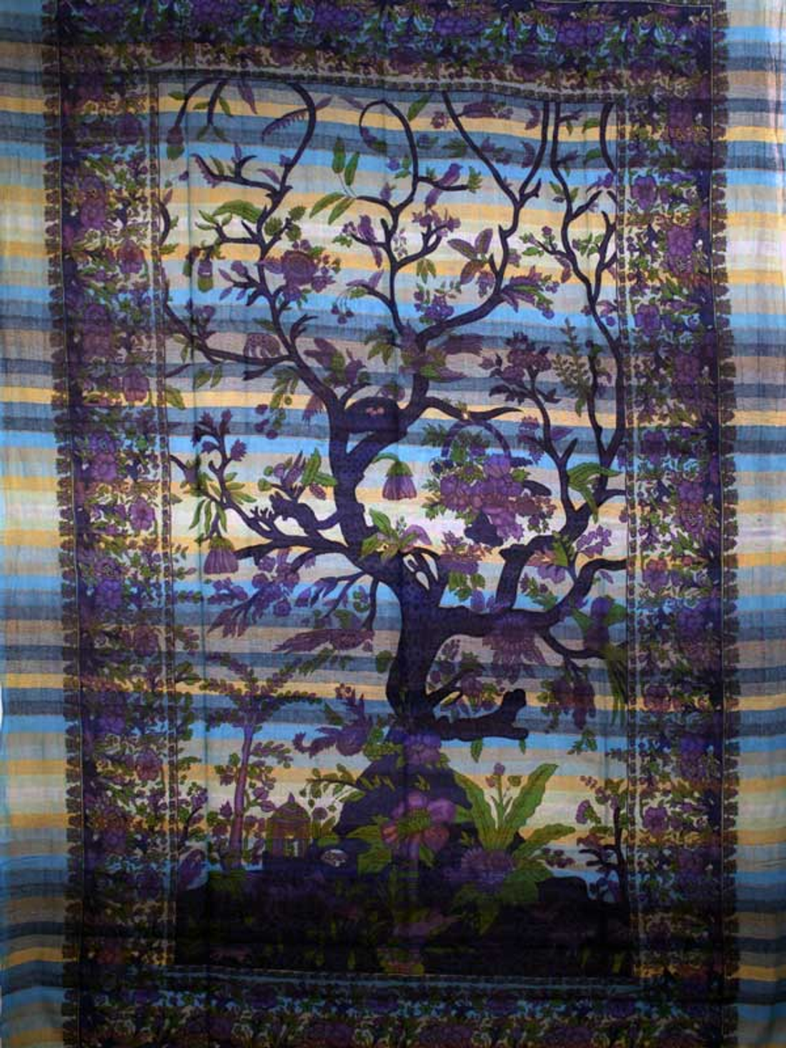 Tree of Life Birds Handloom Tapestry