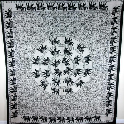 Elephant Mandala Tapestry