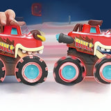 Colorful light-equipped off-road vehicle