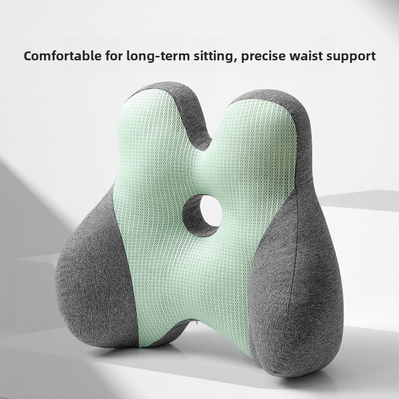 Ergonomic Lumbar Support Cushion Chair Pad
