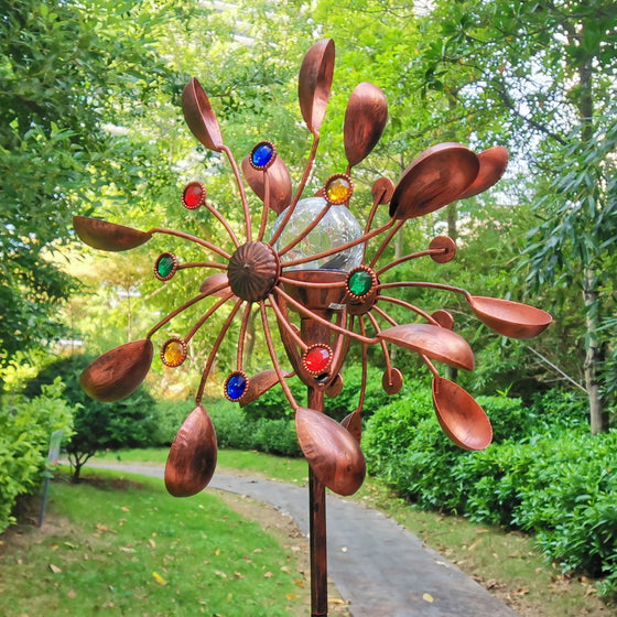 Solar Wind Spinner Stake Garden & Outdoor product image 2