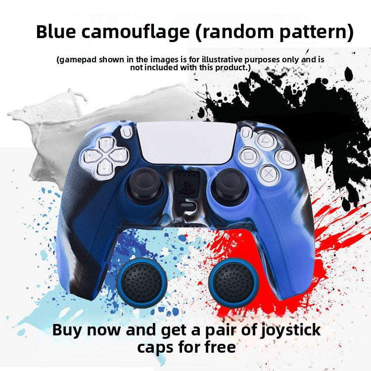 PS5 Controller Silicone Protective Cover with Joystick Caps