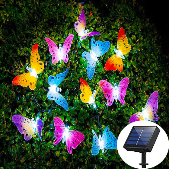 Solar Powered Fiber Optic Butterfly LED String Light Garden & Outdoor product image 2