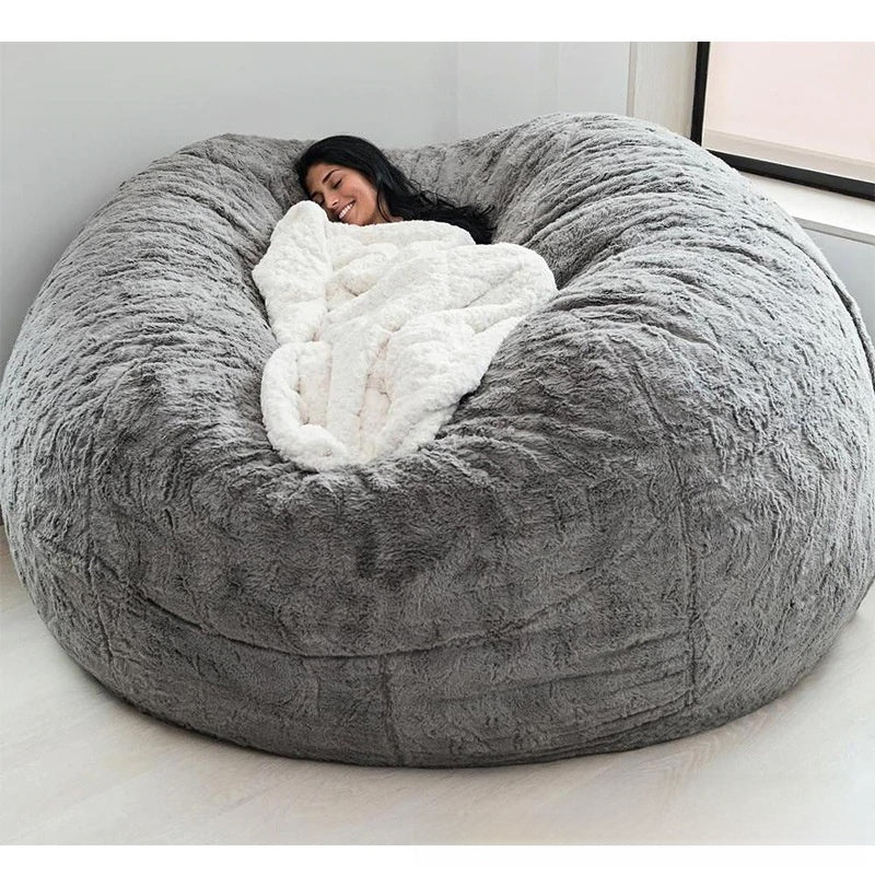 Crystal Velvet Bean Bag Sofa Cover