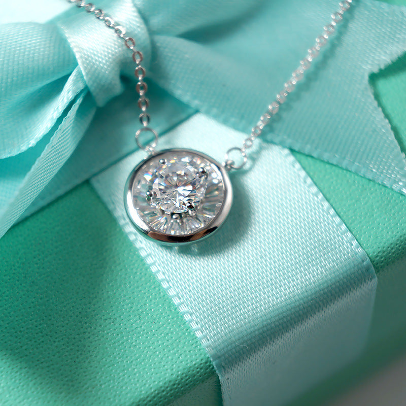Zircon Necklace, Circle Necklace, Choker Necklace - Image 3