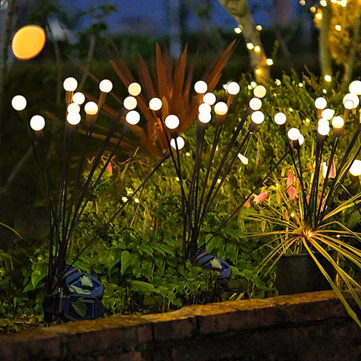 Solar Outdoor Waterproof Firefly Garden Light with LED