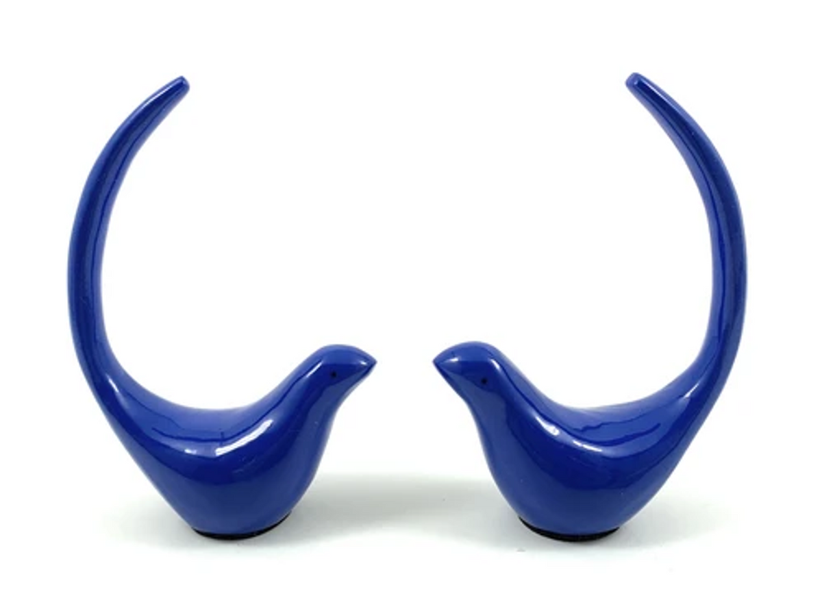 Vibhsa Bluebird of Happiness Figurines, Set of 2 (4-Inch)