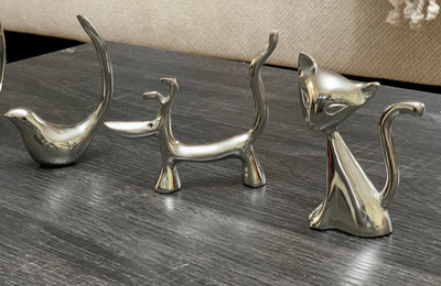 Vibhsa Ring Holders, Set of 3 - Cat, Dog, Bird