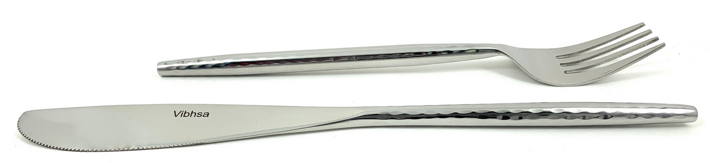 Vibhsa Dinner Forks & Dinner Knives, 8-Piece Set