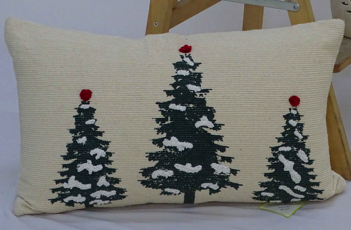 Chicos Home Christmas Tree Throw Pillow, 14x24