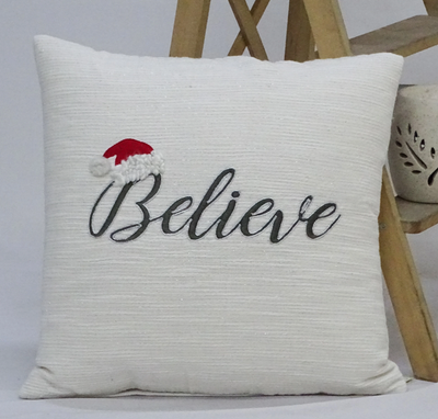 Chicos Home Believe Christmas Throw Pillow, 20x20