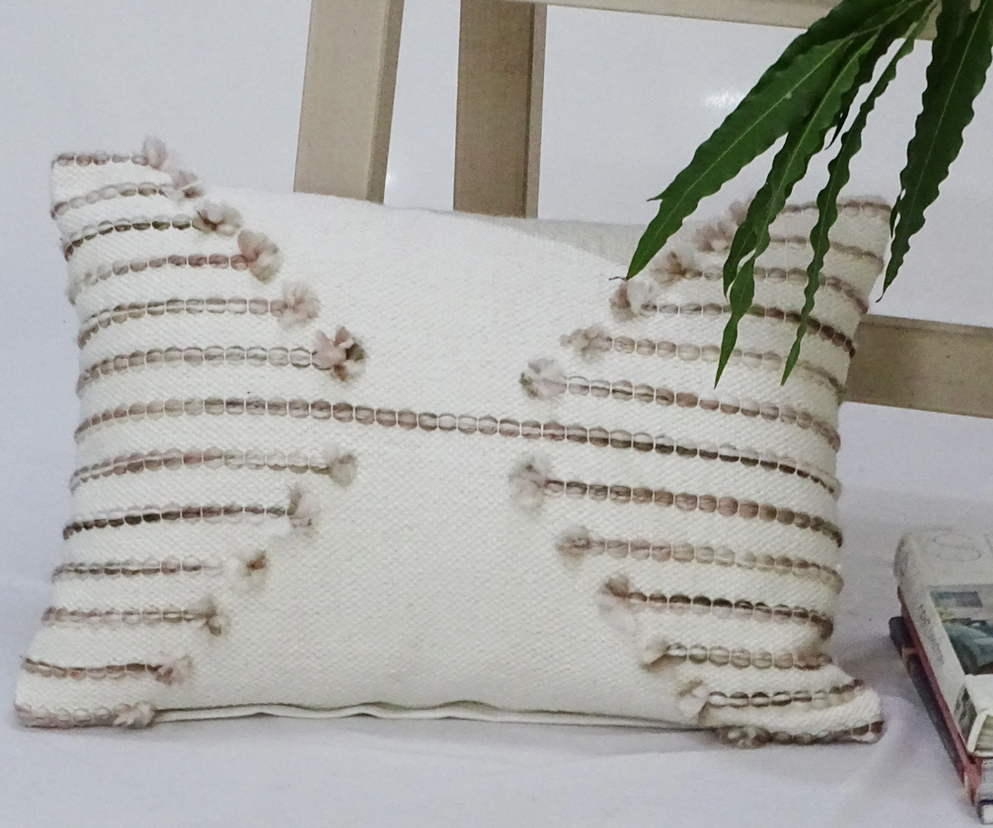 Chicos Home Embroidered Throw Pillow, 14 x 20 Inch