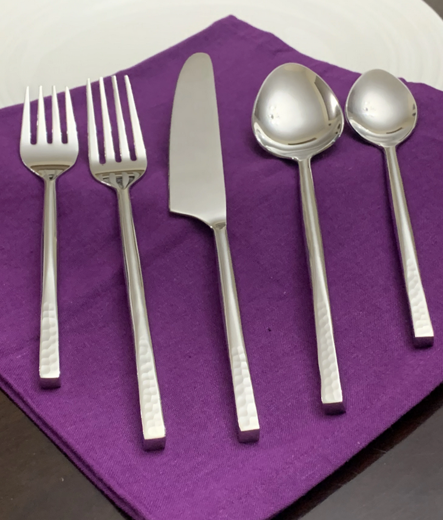 Vibhsa 20-Piece Flatware Set, Service for 4, Silver