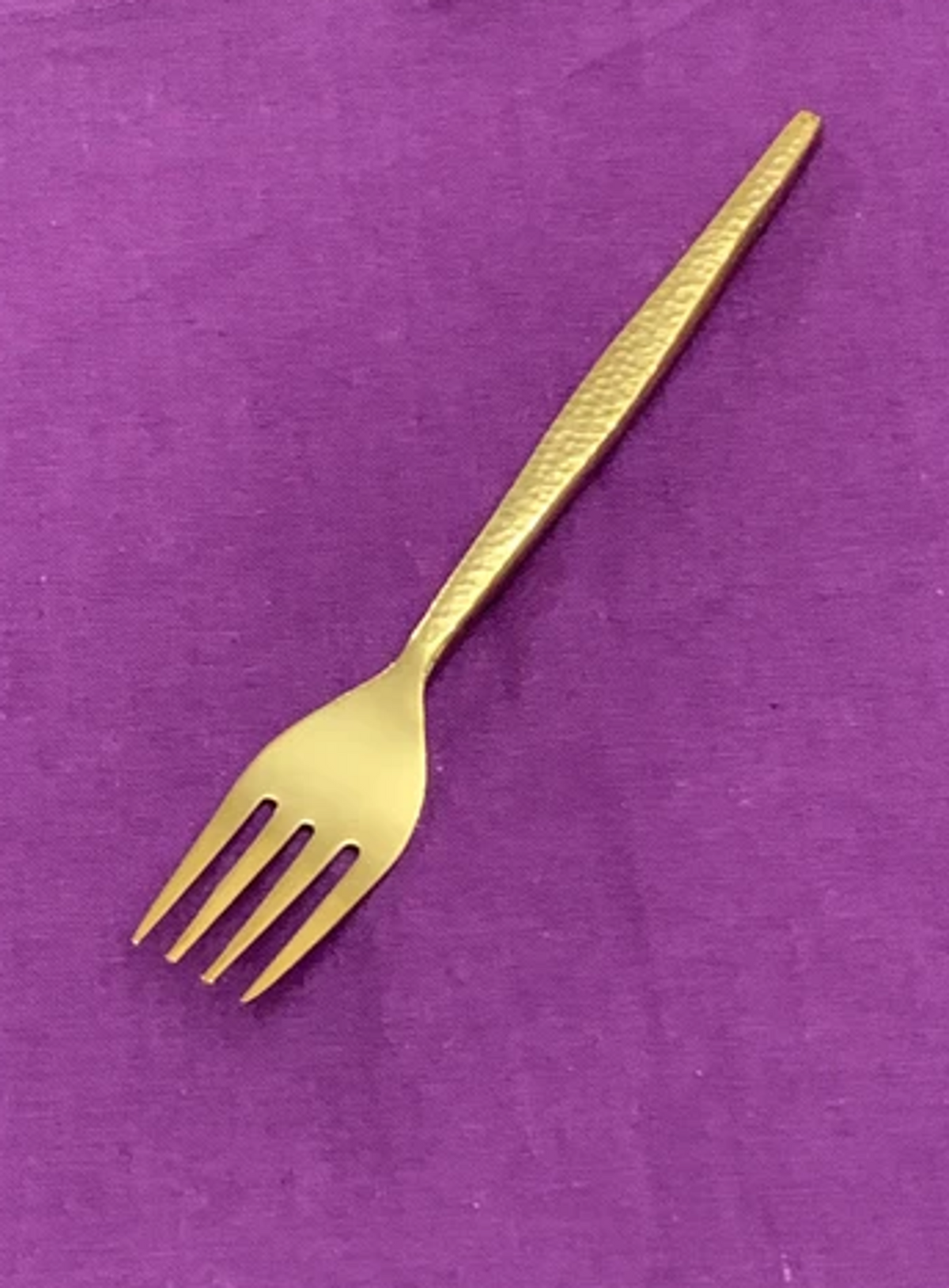 Vibhsa Gold Dinner Fork Set of 6, Service for 6