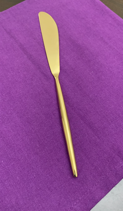 Vibhsa Gold 5-Piece Flatware Setting, Service for 1