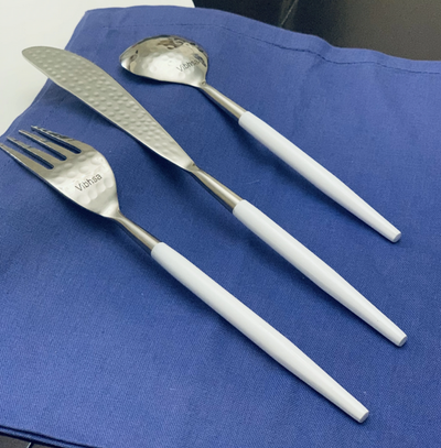 Vibhsa Stainless Steel Flatware Set, 18 Pieces, Service for 6