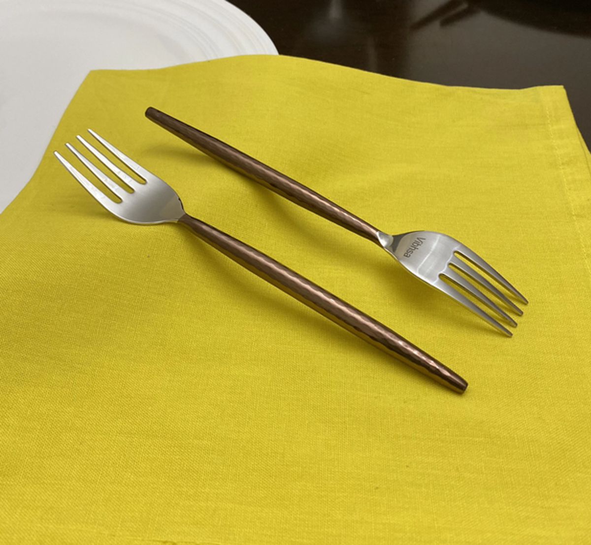 Vibhsa Stainless Steel Salad and Appetizer Forks, Set of 6